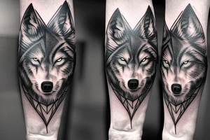 https://cacto-static.s3.amazonaws.com/IMG_4652.jpeg, ultra realistic, wolf tattoo, in the arm, showing it completely tattoo idea