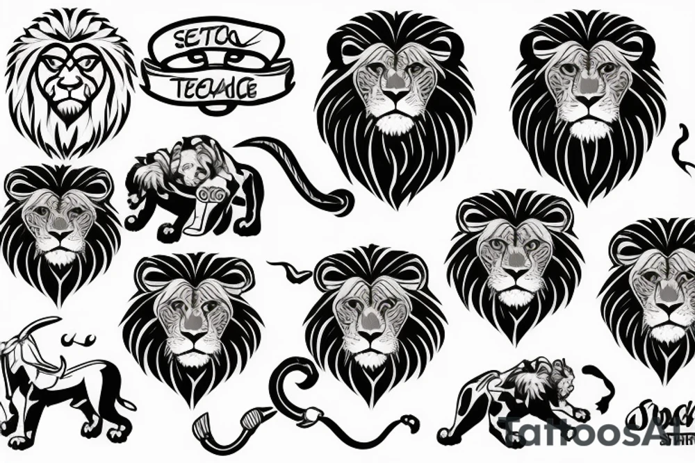software tech lion tattoo idea