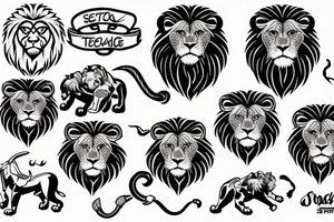 software tech lion tattoo idea