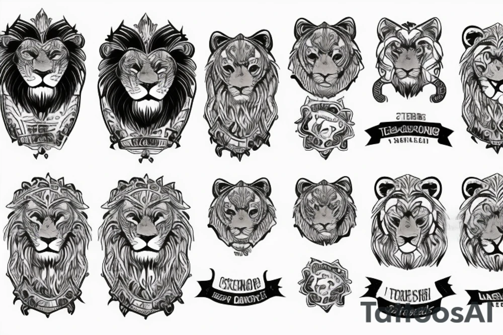 software tech lion tattoo idea