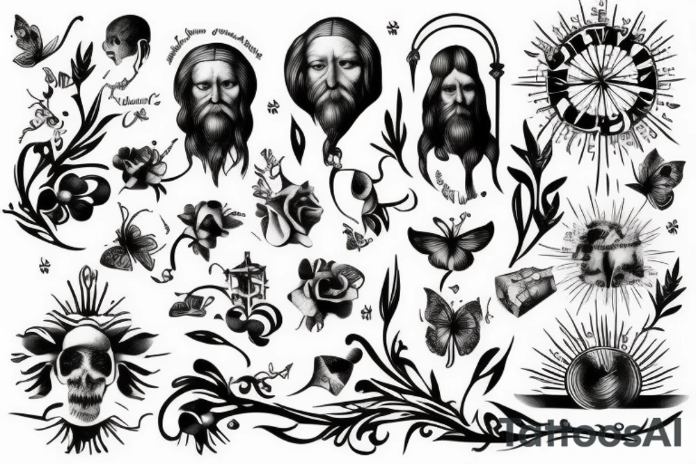 hidden message leonardo da vinci tattoo idea