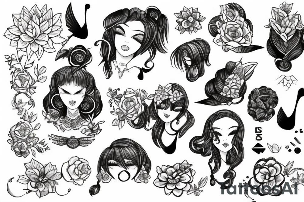 daughter name mishika tattoo idea