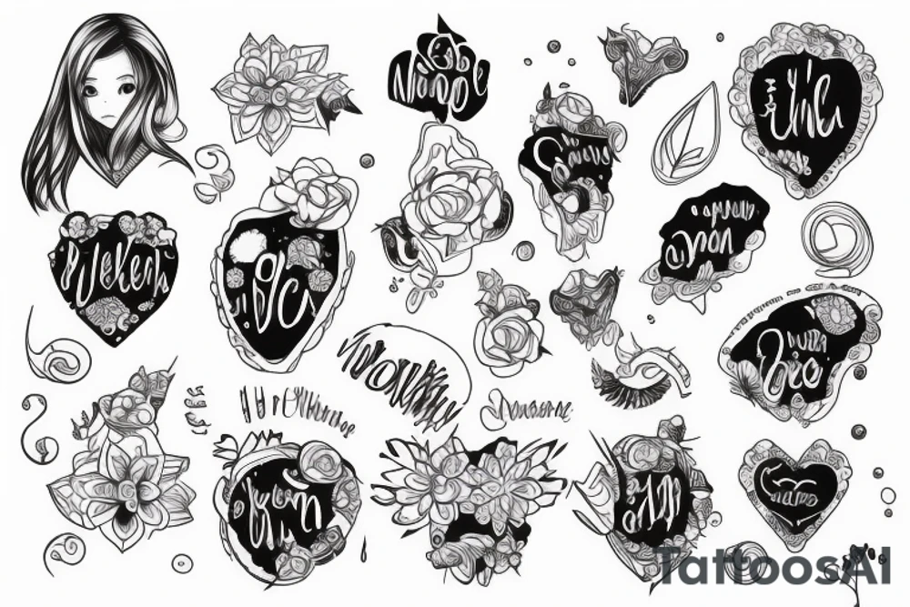 daughter name mishika tattoo idea