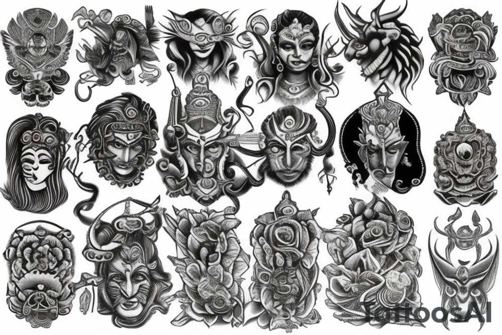 shiva tattoo idea