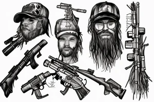 Ghillie Sniper tattoo idea