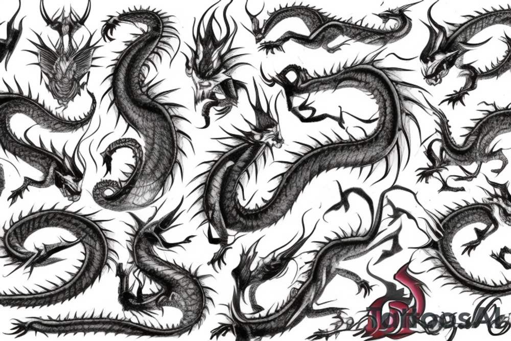 red dragon tattoo idea