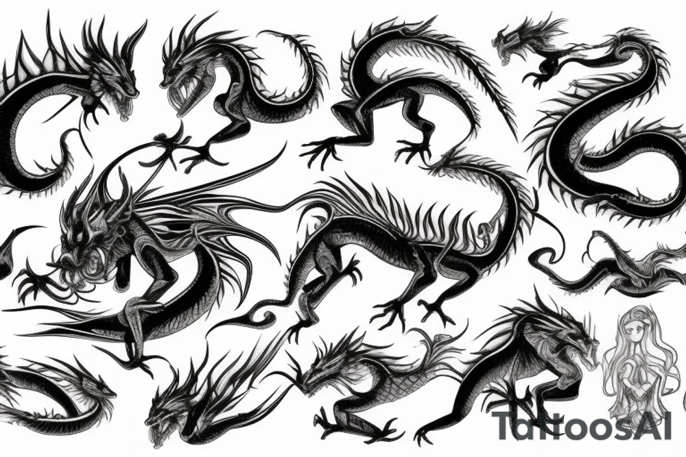 red dragon tattoo idea