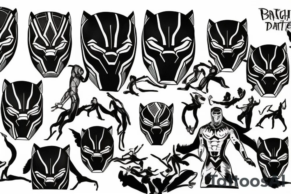 black panther tattoo idea