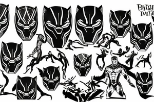black panther tattoo idea
