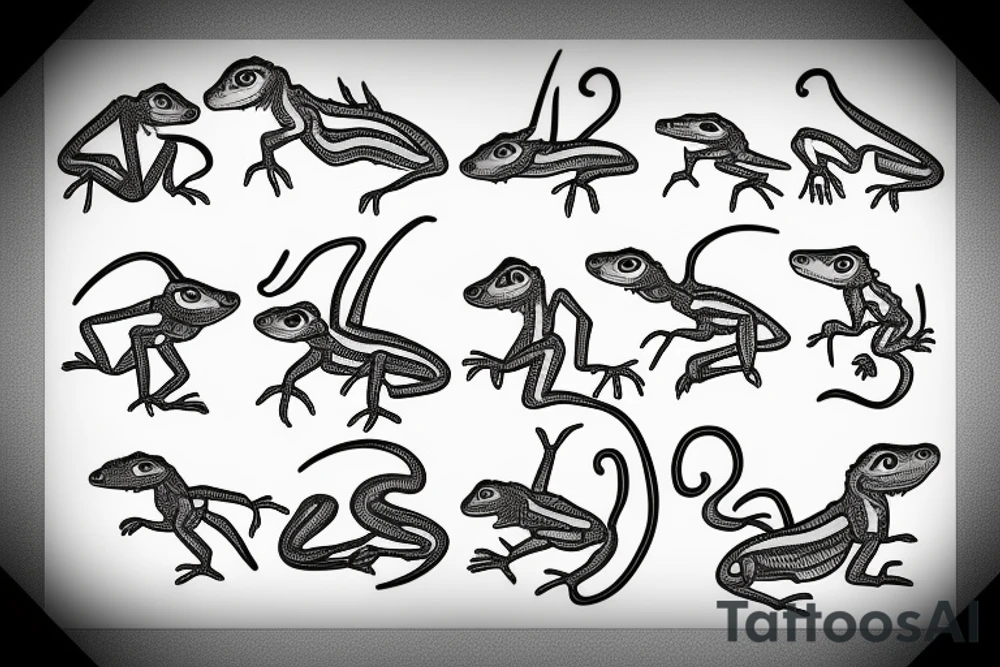 little lizard tattoo idea