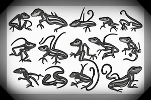 little lizard tattoo idea