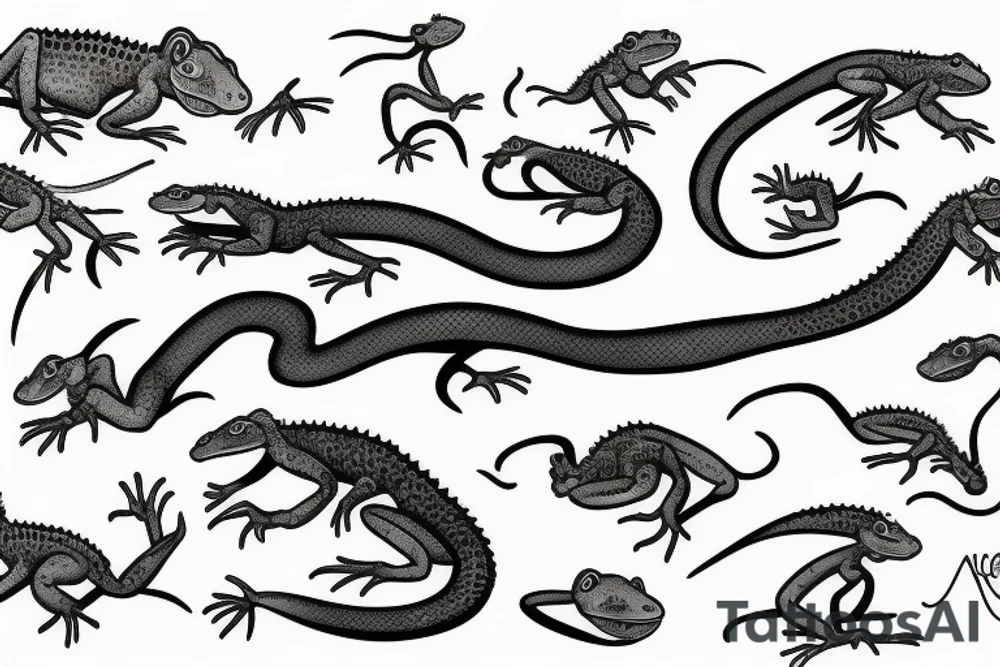 little lizard tattoo idea