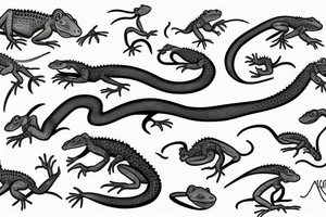 little lizard tattoo idea