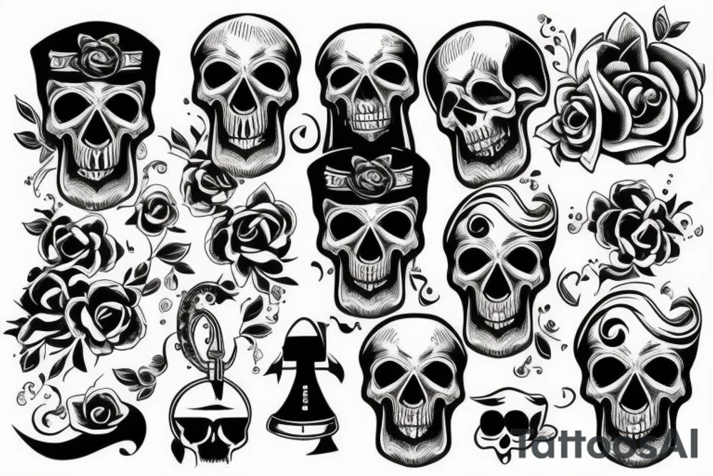 Skull tattoo idea