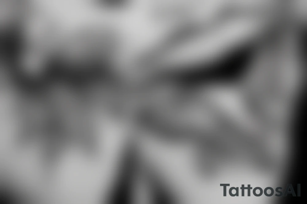Outline of lip print tattoo idea