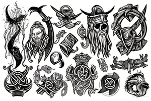 Viking themed tattoo idea