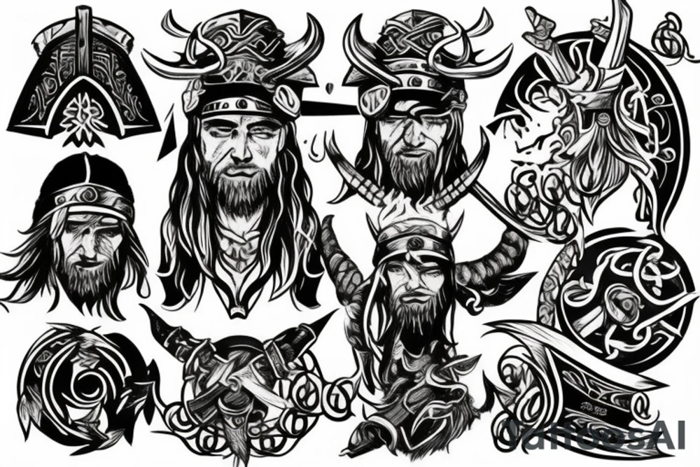 Viking themed tattoo idea