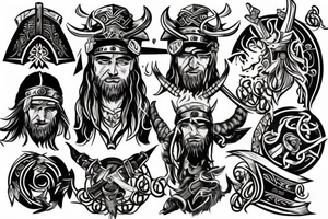 Viking themed tattoo idea