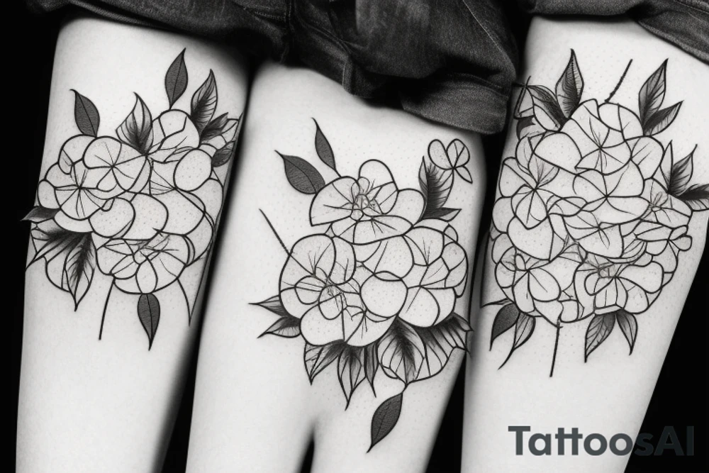 hydrangea tattoo idea