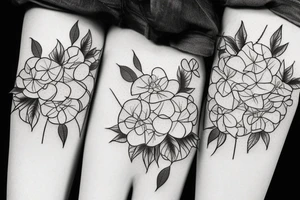 hydrangea tattoo idea