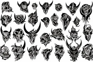Devil black human sucsesfull tattoo idea