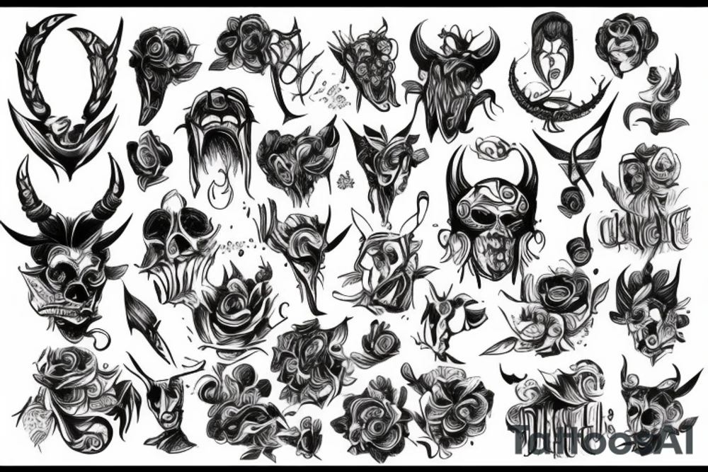 Devil human sucsesfull tattoo idea