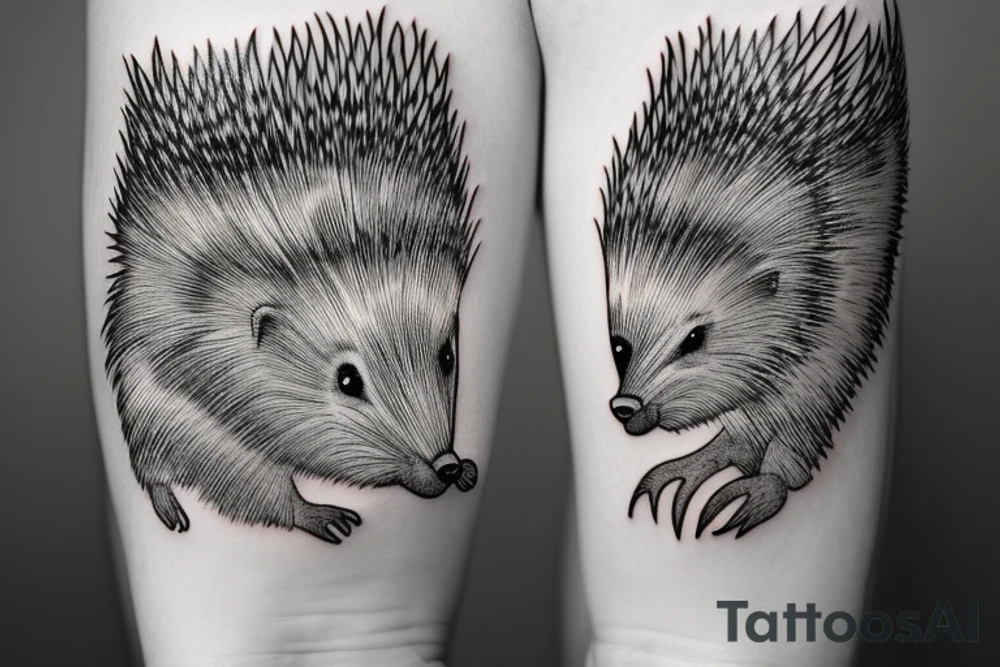 Porcupine on a Tree tattoo idea