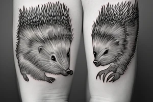 Porcupine on a Tree tattoo idea