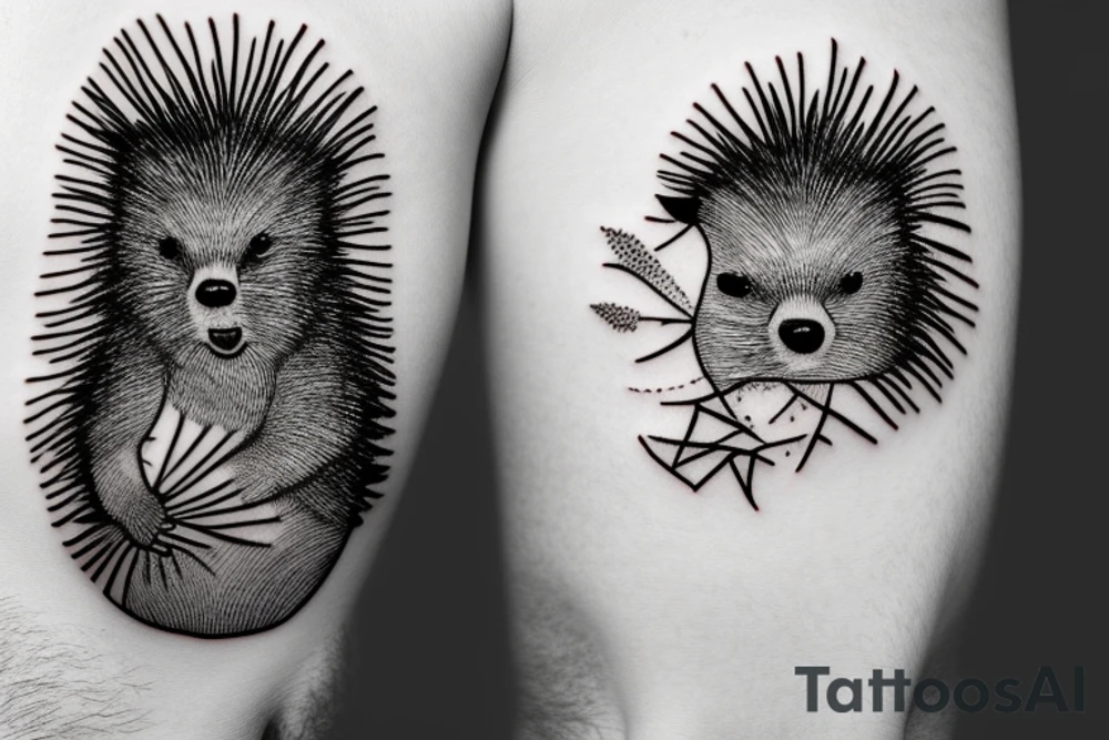Porcupine on a Tree tattoo idea