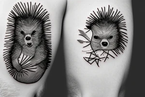 Porcupine on a Tree tattoo idea