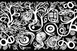 tree with music tattoo idea