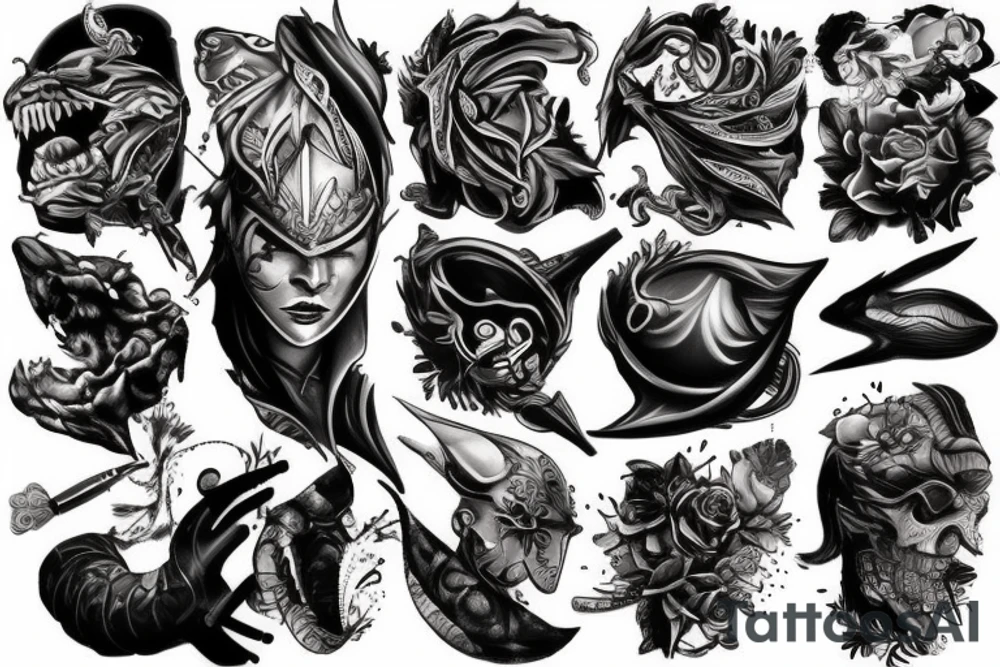 Fighter tattoo idea