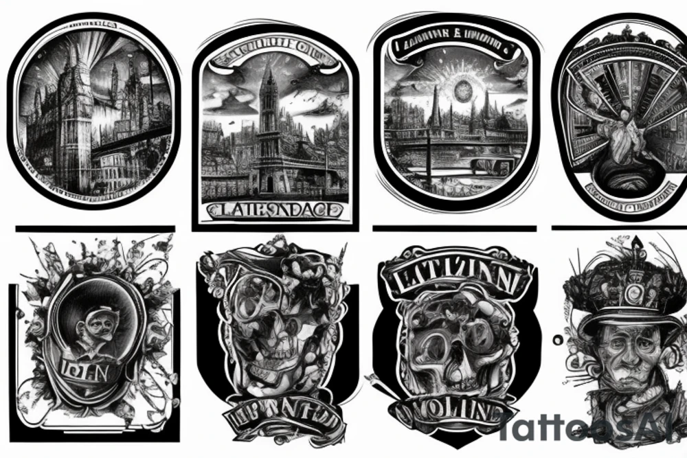 landmarks from england tattoo idea