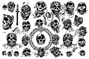 Jolly Roger tattoo idea