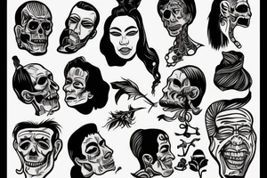 Shrunken head tattoo idea