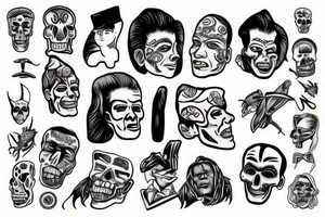 Shrunken head tattoo idea