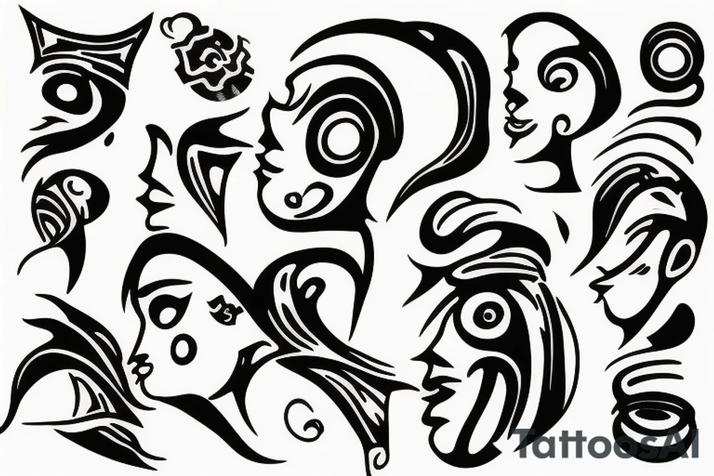 too many thoughts in my head tattoo idea