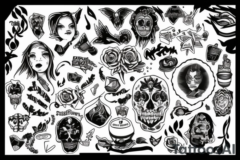 too many thoughts in my head tattoo idea