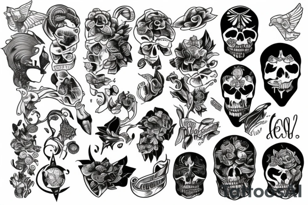 too many thoughts in my head tattoo idea