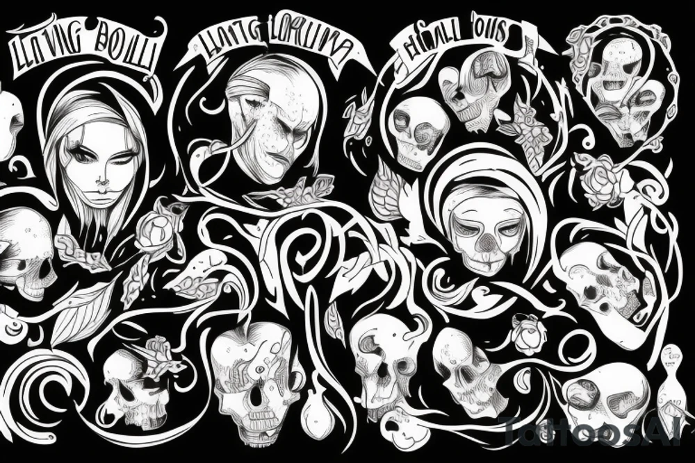 Human body living soul tattoo idea