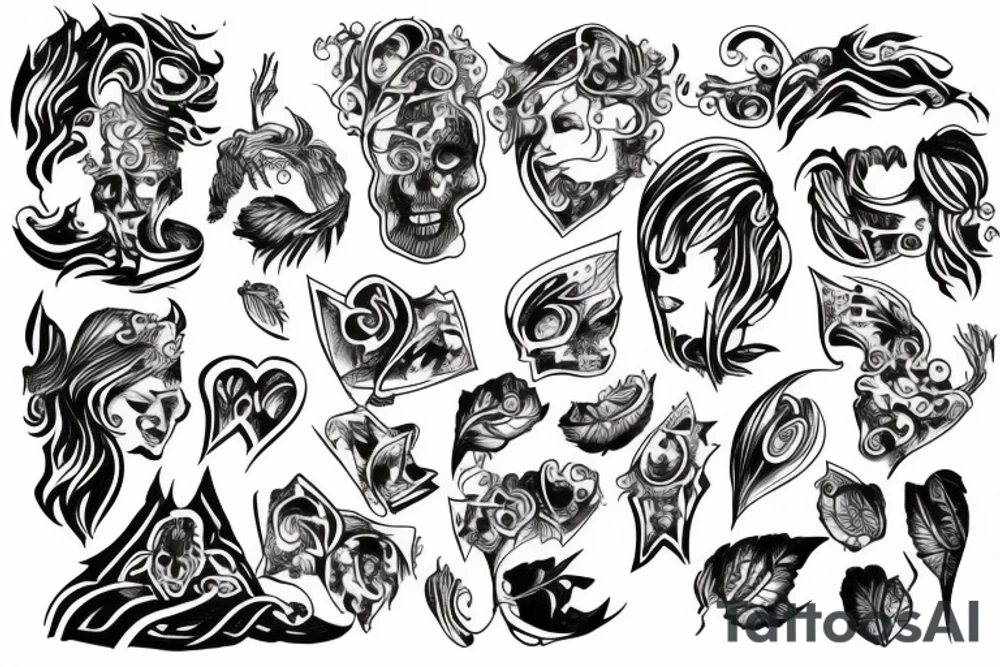 Human body living soul tattoo idea