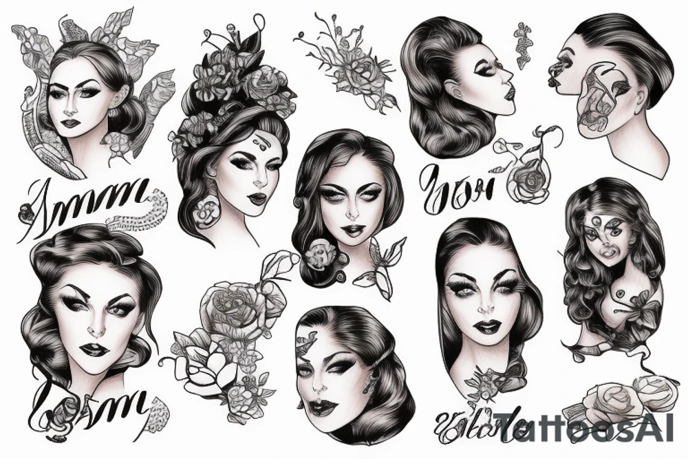 woman on a $500 bill tattoo idea