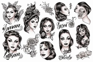 woman on a $500 bill tattoo idea
