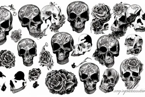 Death body soul tattoo idea