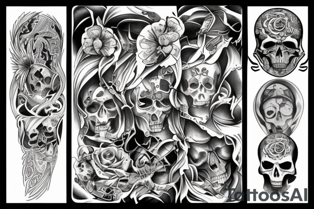 Death body soul tattoo idea