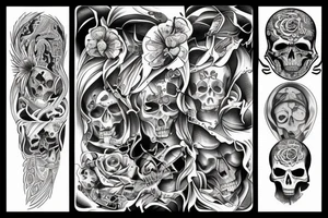 Death body soul tattoo idea