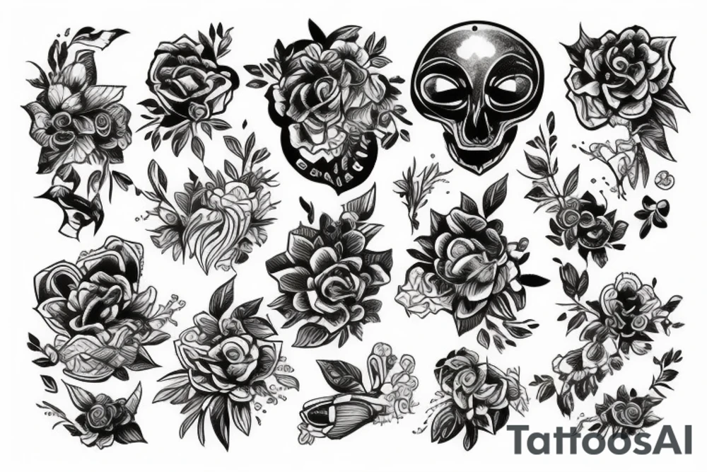 Череп tattoo idea
