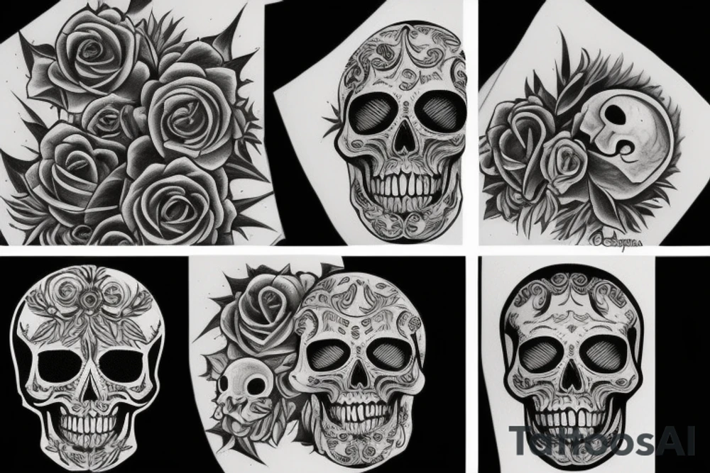 Skull tattoo idea