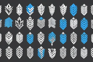Bundle of arrows, wrapped blue ribbon tattoo idea