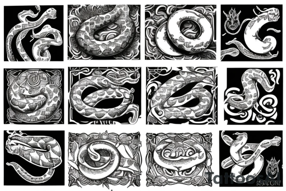 serpent tongue tattoo idea